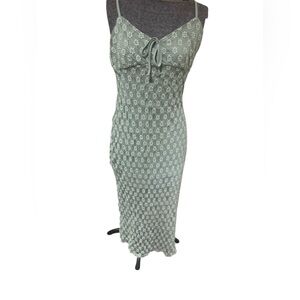 Elegant Sage Green Midi Dress